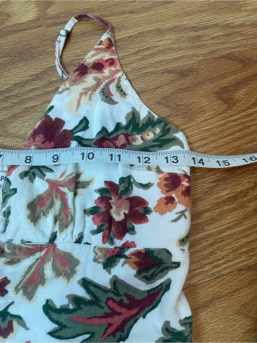 Abercrombie & Fitch Linen-Blend Floral Button-Through Maxi Dress size S